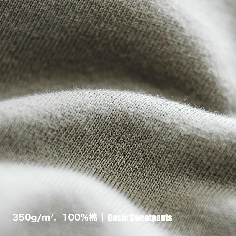 馬登工裝 錐形立體剪裁卷邊針織衛褲松緊褲腰休閑褲