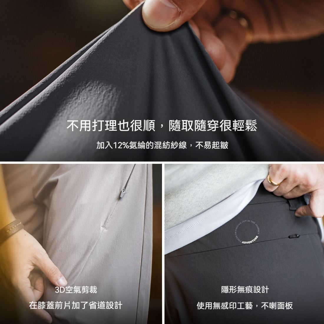 馬登工裝 休閒西褲垂感Cleanfit老錢風黑色褶皺西褲長褲子薄款男春夏