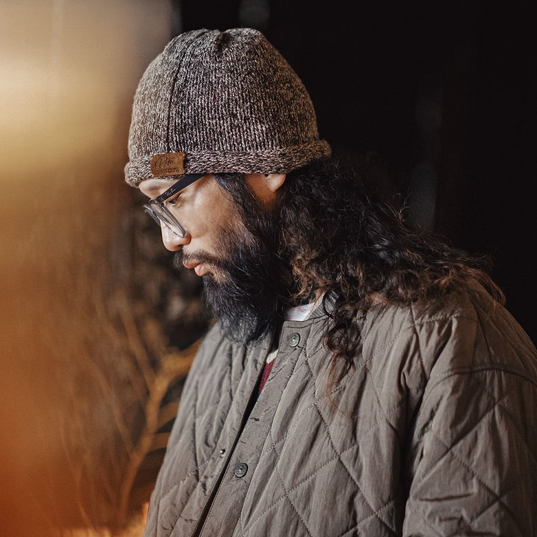 馬登工裝 美式復古雜色針織毛線冷帽百搭包頭護耳保暖帽子男秋冬季