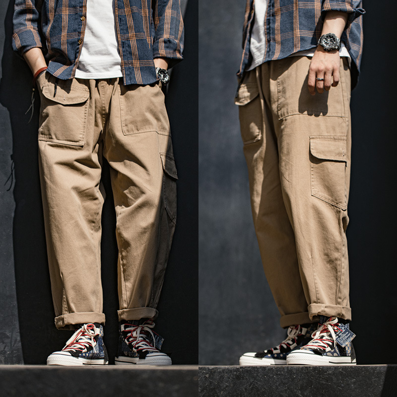 馬登工裝 復古高幫帆布鞋潮流Boro Style腰果花古布板鞋