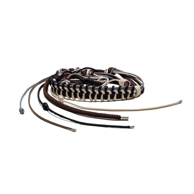 馬登工裝 美式復古多用編織腰帶戶外腰鏈褲鏈掛飾肩帶裝飾