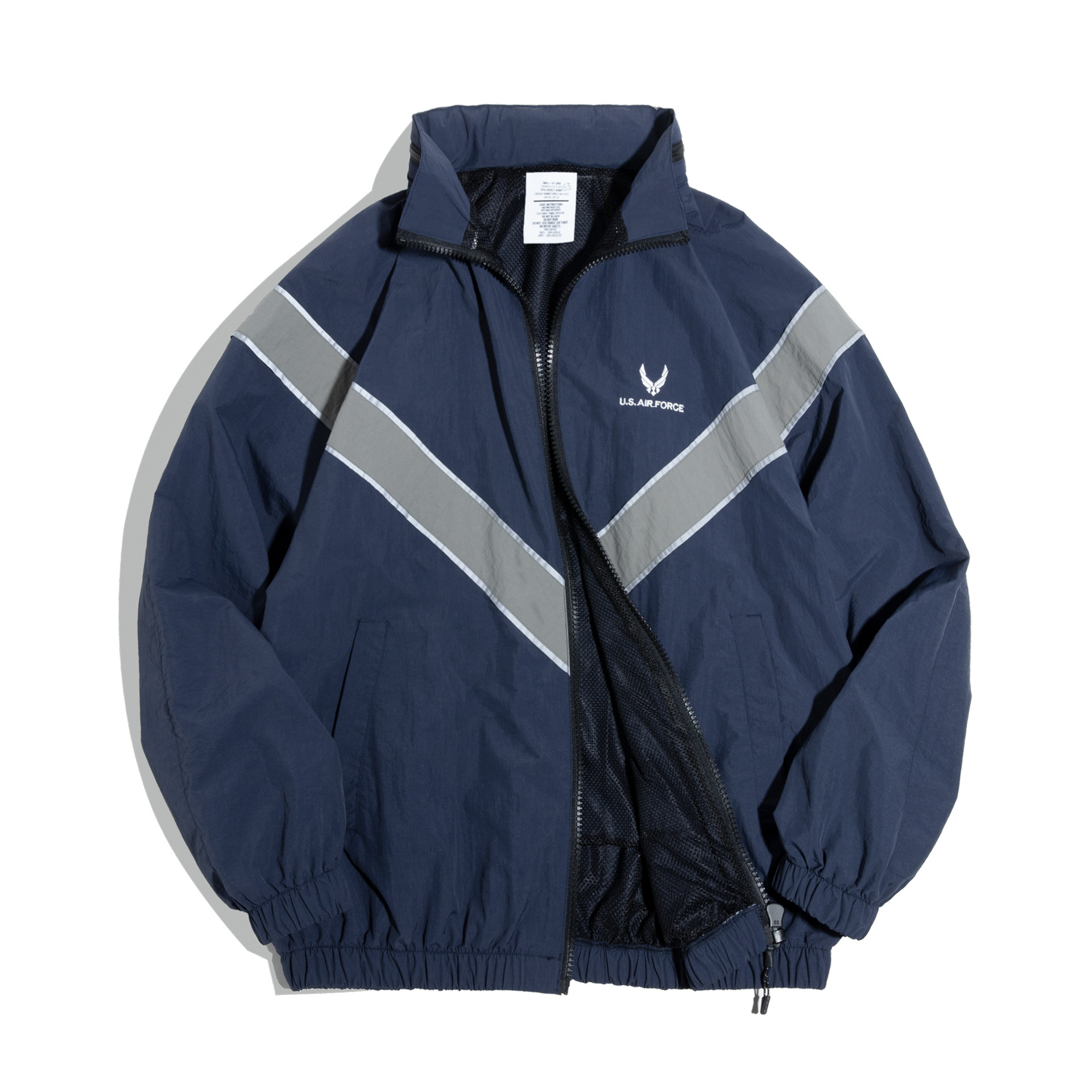 馬登女裝 復古ARMY反光飛行員夾克速乾運動訓練服外套