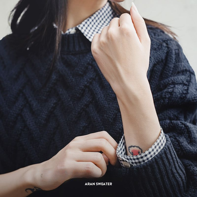 馬登女裝 美式阿蘭絞花毛衣復古麻花針織衫休閒長袖內搭毛衫厚冬季