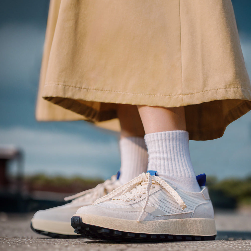 馬登女裝 美式復古夏季透氣慢跑鞋休閒小白鞋運動鞋