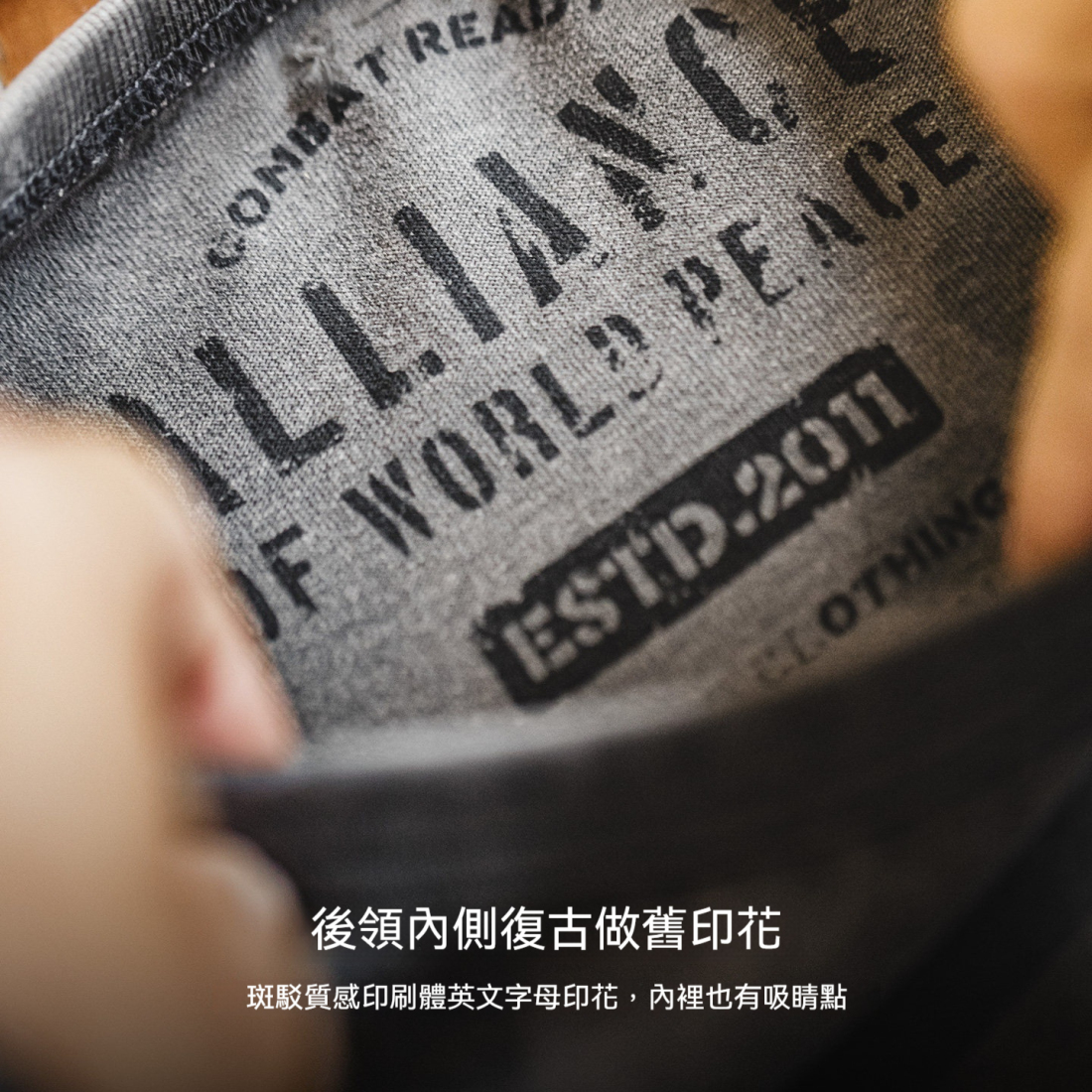 馬登工裝 美式復古灰色圓領套頭口袋T恤vintage做舊純棉短袖衫男夏