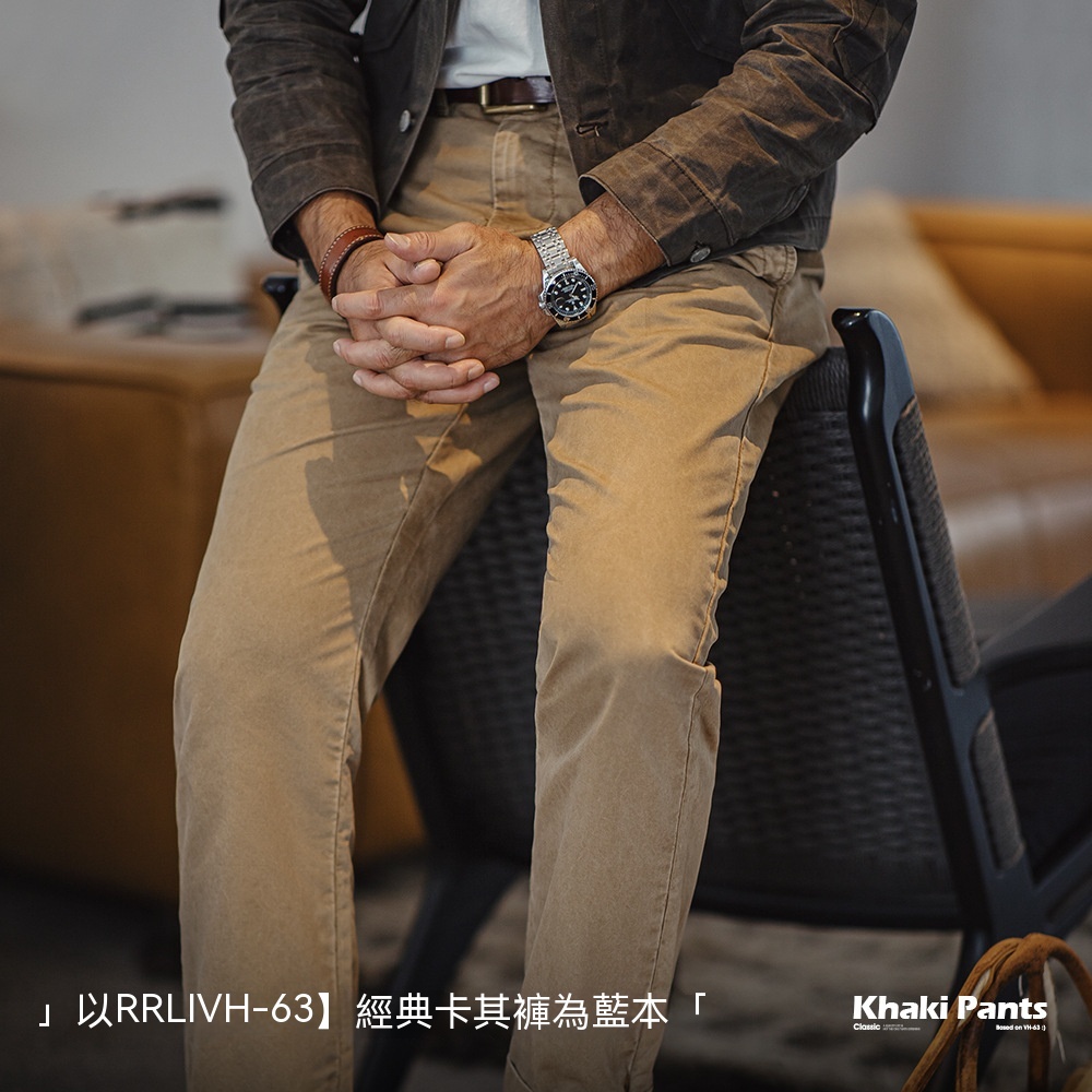 馬登工裝 美式復古重磅卡其休閒褲阿美咔嘰斜紋純棉顯瘦直筒褲男秋