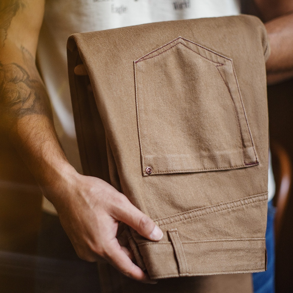 馬登工裝 美式復古牛仔褲美拉德直筒休閒天絲萊賽爾褲子男秋冬