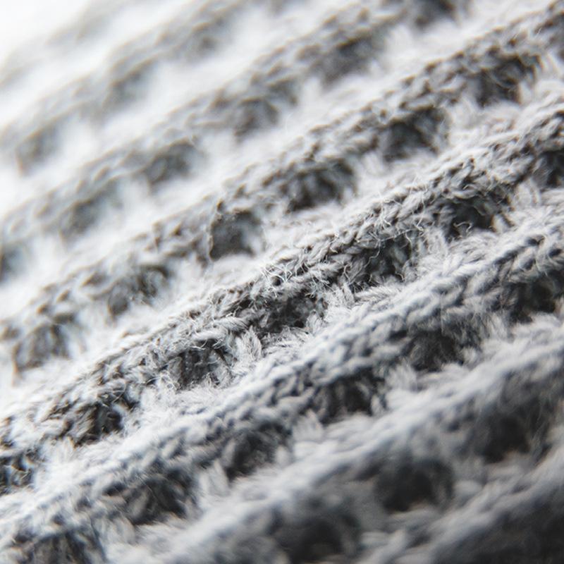 馬登工裝 華夫格連帽衛衣慵懶針織開衫運動外套男秋冬