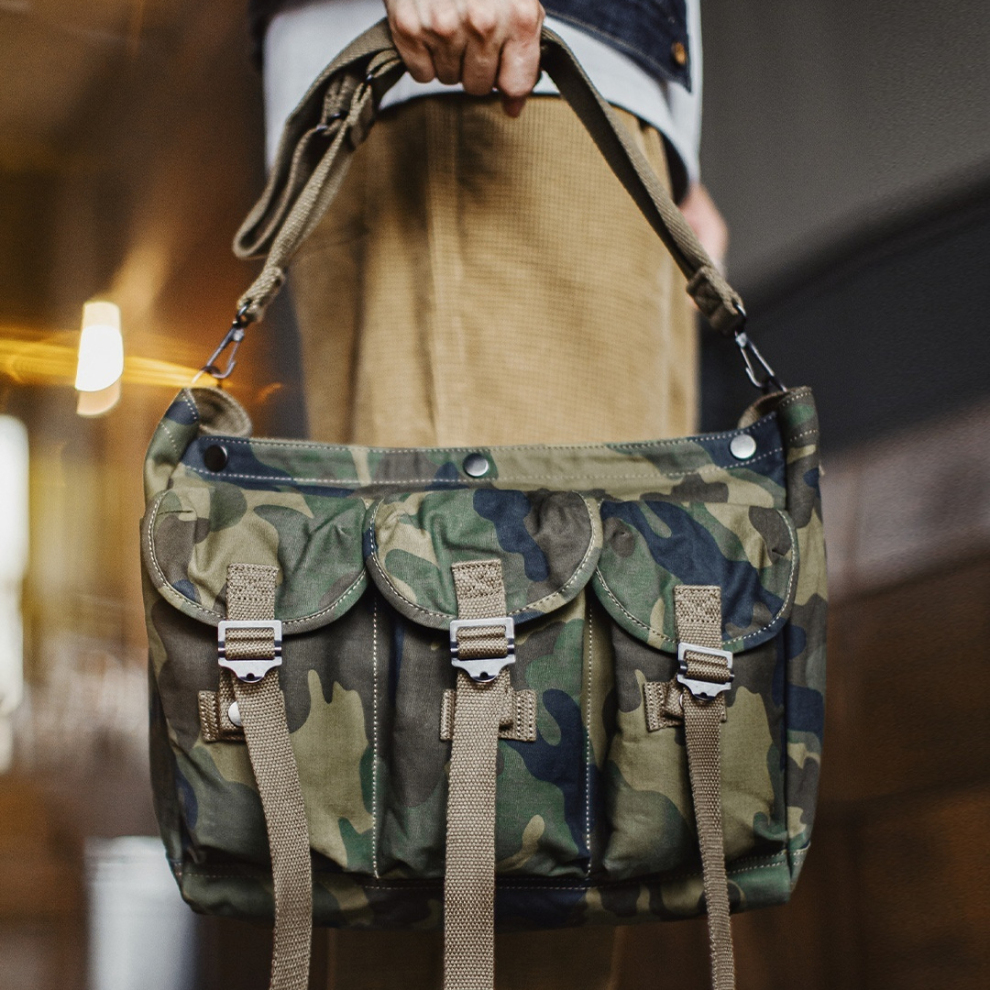 馬登工裝 美式迷彩戰術挎包戶外訓練從林單肩包大容量手提郵差包