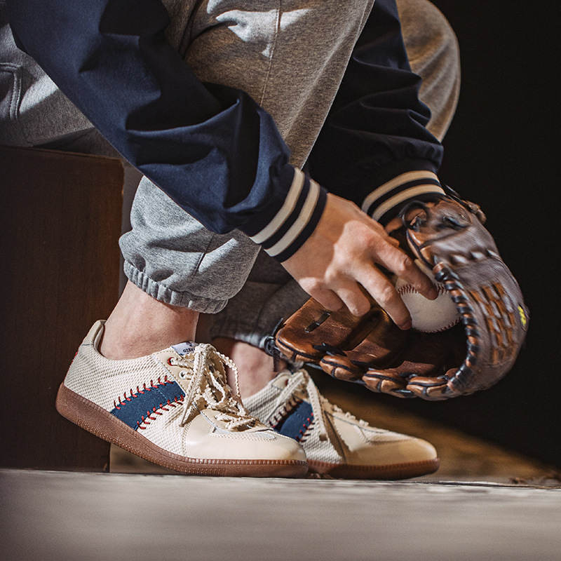 馬登男鞋 復古棒球德訓鞋小白鞋運動小眾板鞋休閒鞋男鞋