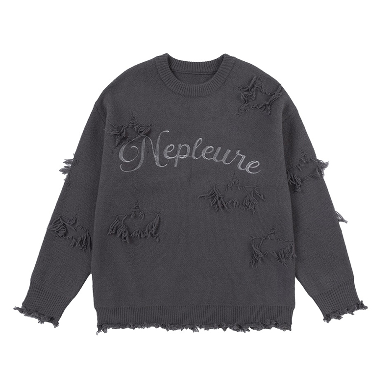 美式復古設計感針織衫毛衣寬鬆慵懶氛圍感情侶上衣冬季