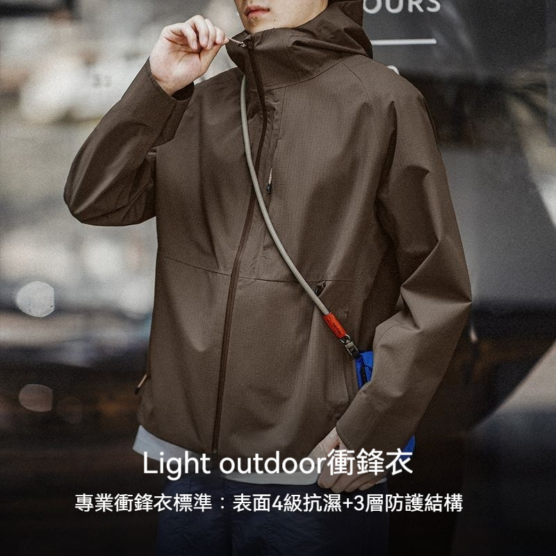 馬登工裝 Gorpcore三防衝鋒衣戶外防風防水硬殼夾克徒步登山服秋冬