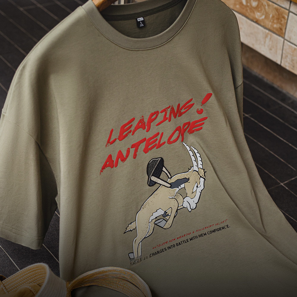 馬登工裝 美式復古立體刺繡T恤發泡印花重磅螺紋領口短袖男春夏