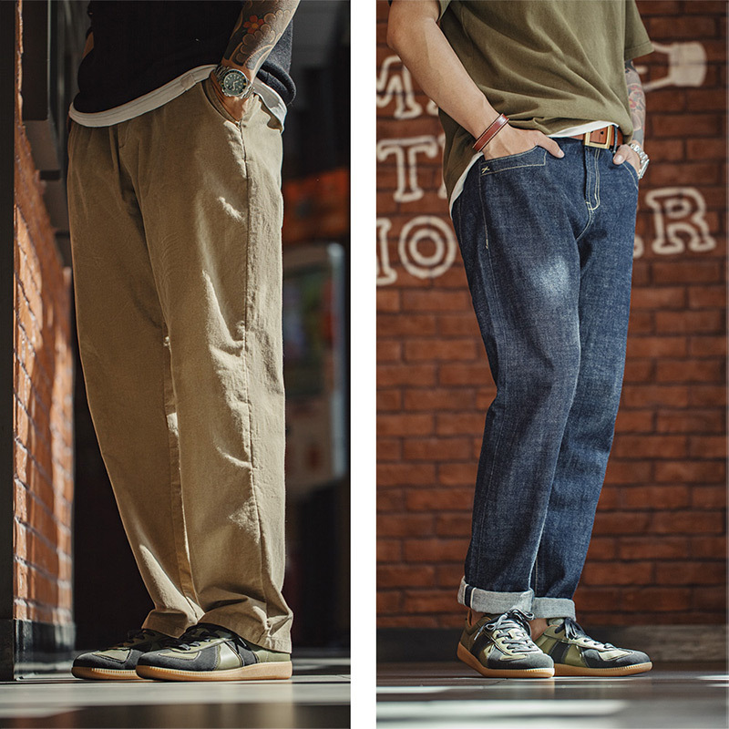 馬登男鞋 復古德訓鞋男款秋季新款低幫板鞋橄欖綠羊皮休閒鞋運動鞋