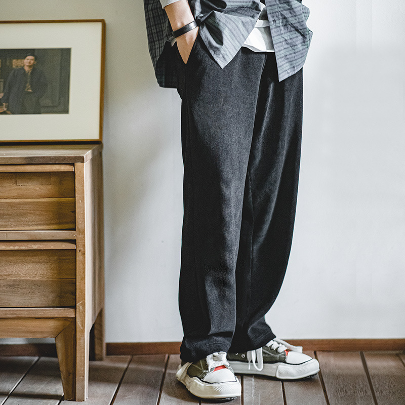 馬登工裝 雪尼爾免燙垂感Smart Pants束腳直筒燈芯絨長褲