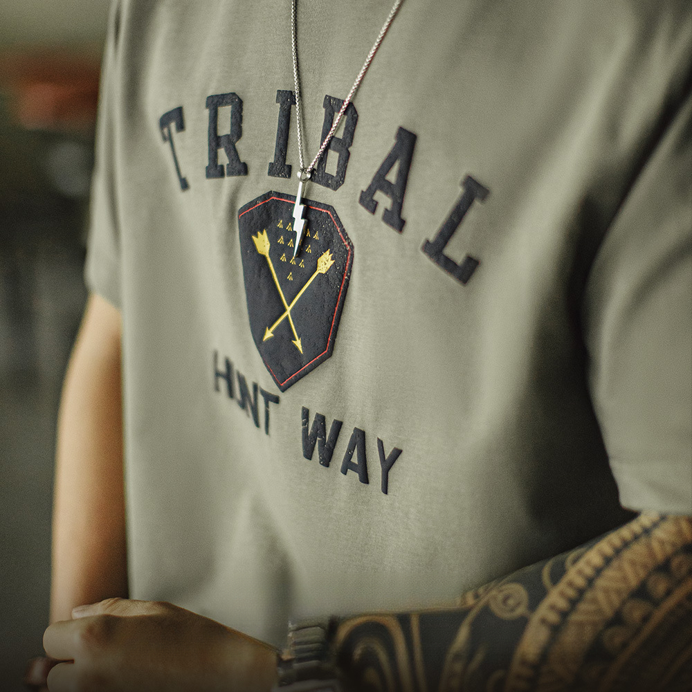 馬登工裝 美式復古Navajo立體印花印第安T恤純棉寬鬆短袖男春夏