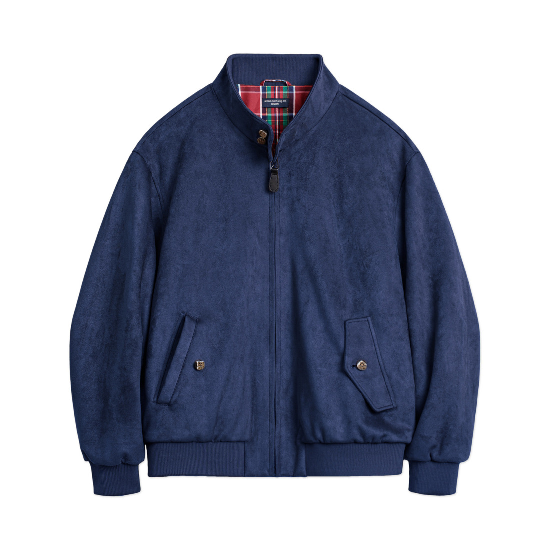 馬登女裝 美拉德復古麂皮絨面寬鬆肌理感外套立領哈靈頓夾克女士秋冬