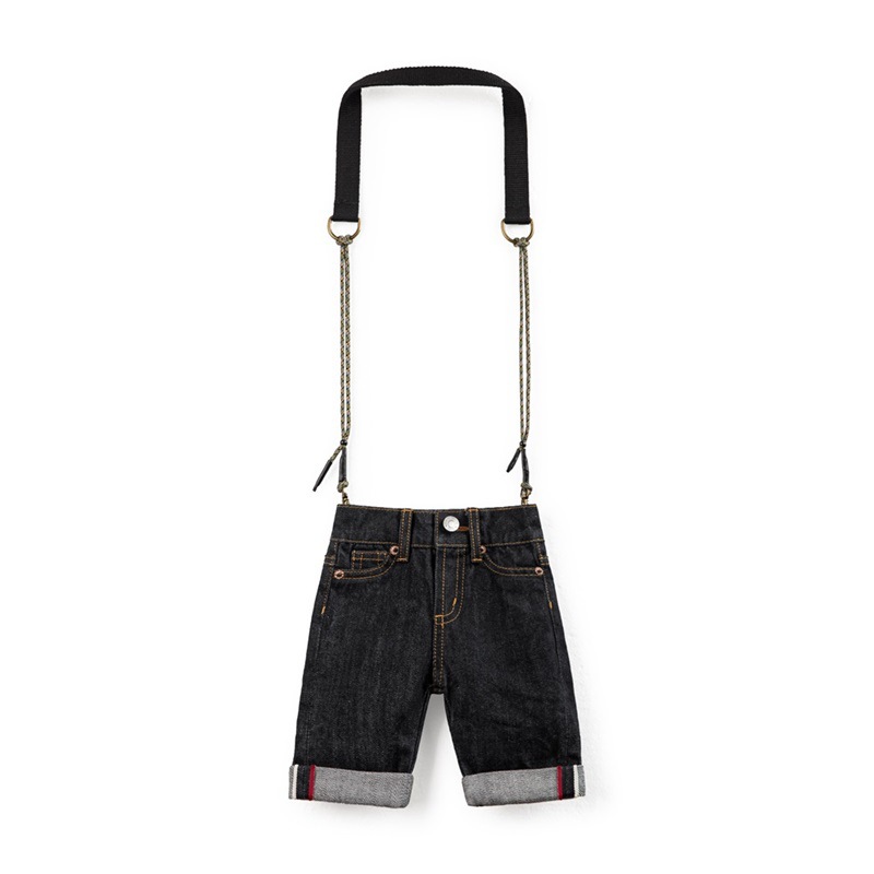 馬登女裝 Mini牛仔包設計感斜挎包休閒純色手機包時尚單肩手提包