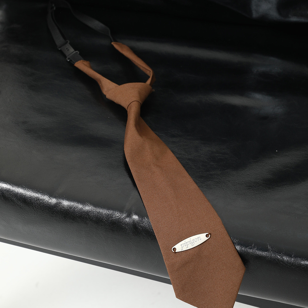 美式復古棕色領帶美拉德襯衫穿搭百搭氛圍感便擕式領帶