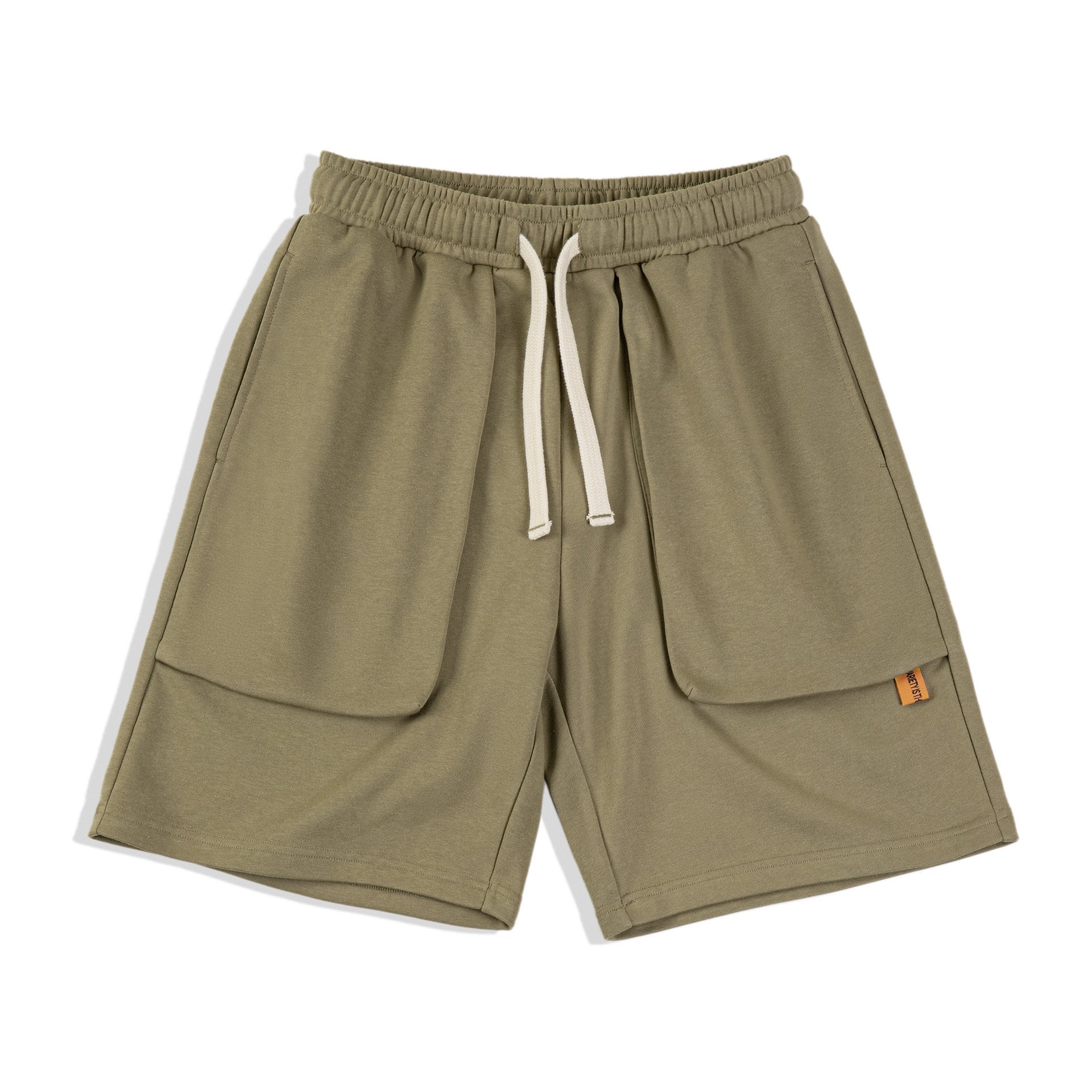 馬登工裝 美式休閑針織短褲直筒寬松大口袋運動褲夏季五分衛褲