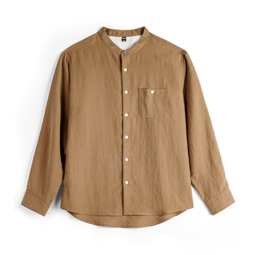 馬登工裝 萊賽爾長袖襯衫天絲日系鬆弛感襯衣美式老錢風外套男士春