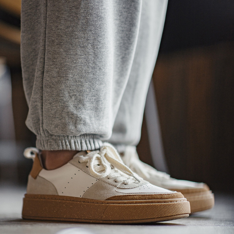 馬登工裝 復古小眾板鞋低幫休閒透氣滑板鞋厚底增高百搭小白鞋