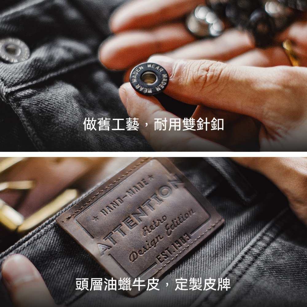 馬登工裝 美式休閒水洗做舊牛仔褲灰色直筒微錐蘿蔔褲長褲子男夏秋