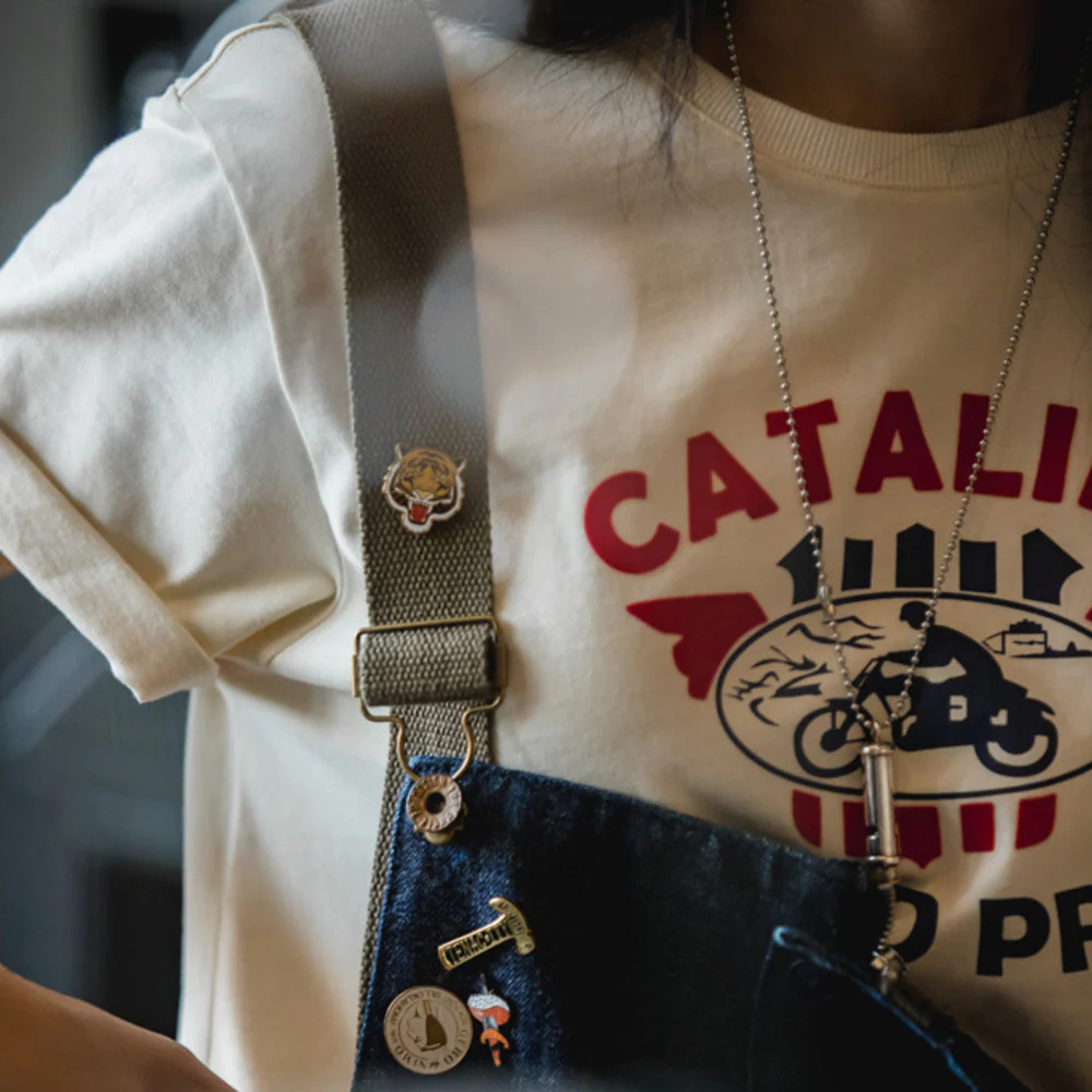 馬登女裝 美式復古珐琅蝴蝶扣胸針配飾阿美哢嘰徽章玩物