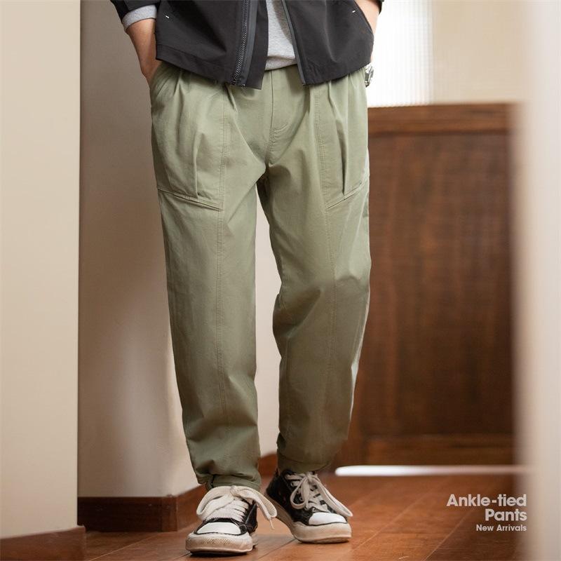 馬登工裝 美式復古束腳褲寬松百搭休閑直筒小腳長褲