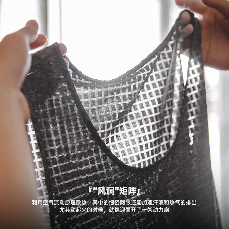 馬登工裝 黑科技涼感背心男夏季運動打底衫健身戶外肌肉背心