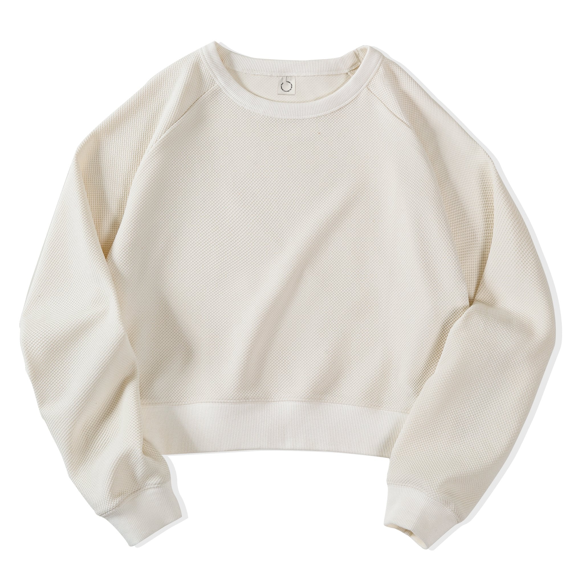 馬登女裝 休閒高腰圓領衛衣質感內搭打底外穿長袖上衣