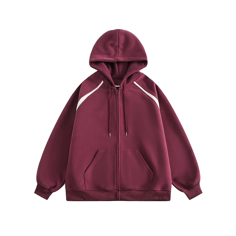 美式重磅酷潮連帽衛衣外套春秋百搭休閒情侶開衫外套