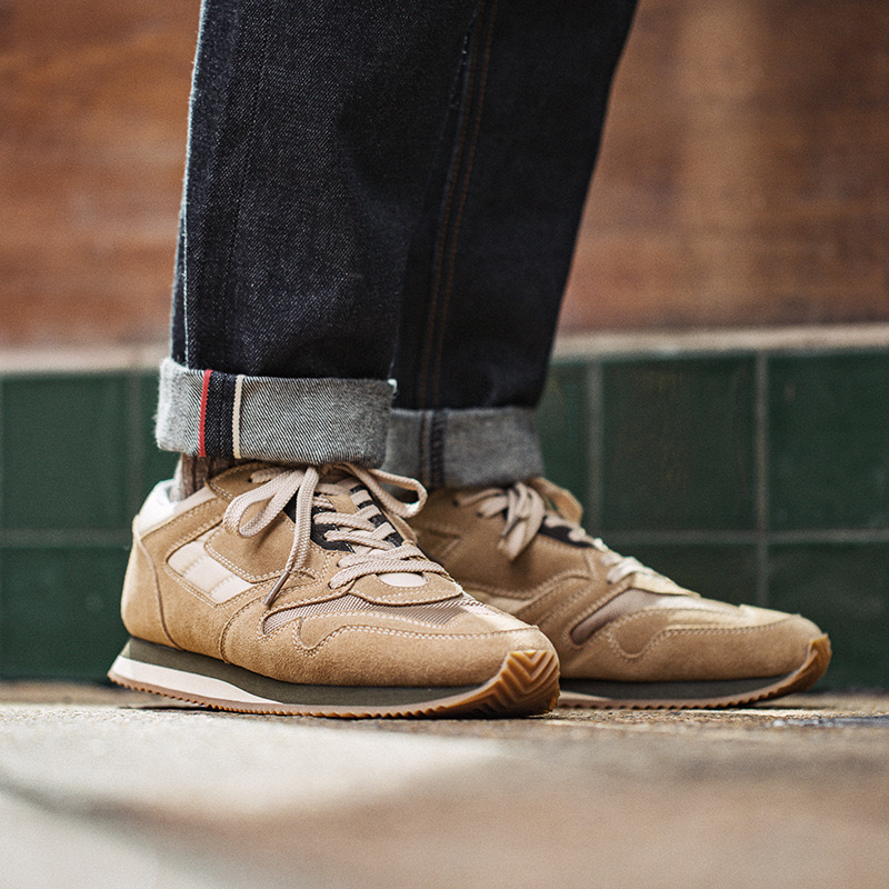 馬登男鞋 復古英訓鞋男休閒板鞋低幫運動慢跑鞋小眾百搭阿甘鞋