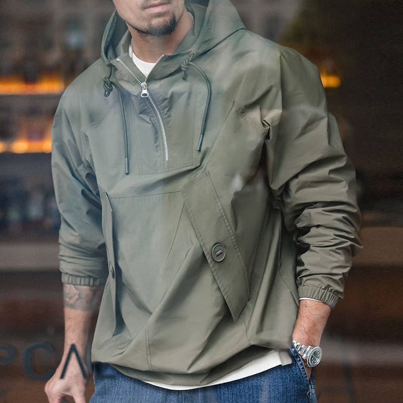 馬登工裝 復古M43風衣甲板服連帽衛衣防護外套罩衫山地夾克