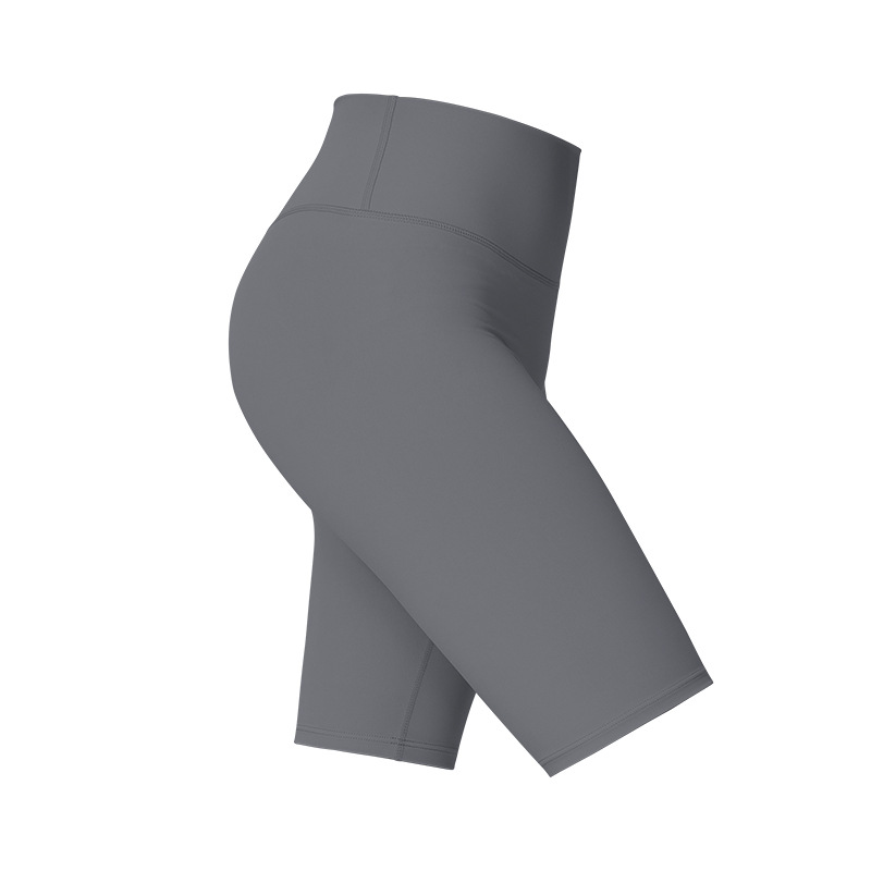 夏季騎乘緊身褲五分瑜珈褲高腰無尷尬線外穿速乾瑜珈短褲