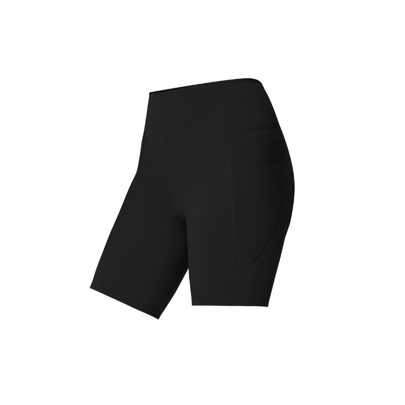 高強度塑型褲夾層網眼四分無痕收腹運動騎乘瑜珈褲