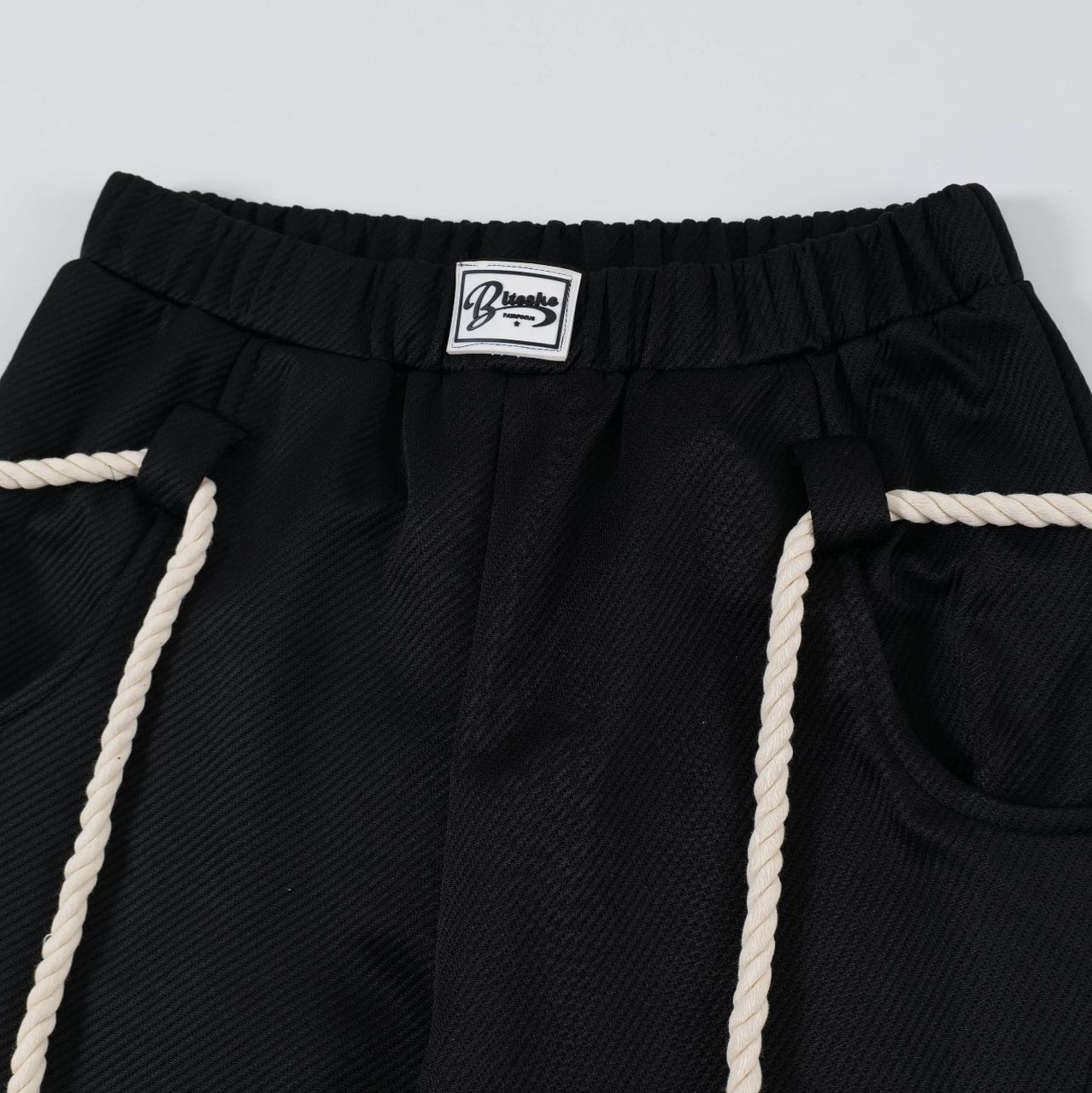 美式街頭解構設計感運動休閒褲潮牌情侶闊腿彎刀衛褲