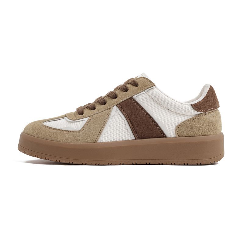 馬登女裝 黑色復古經典厚底增高貓熊德訓鞋休閒運動板鞋