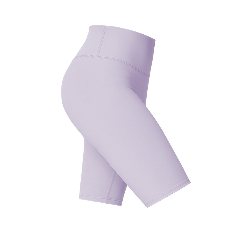 夏季騎乘緊身褲五分瑜珈褲高腰無尷尬線外穿速乾瑜珈短褲