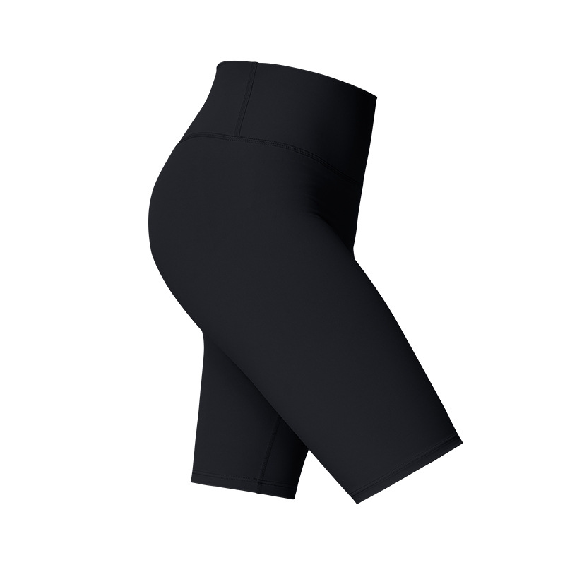 夏季騎乘緊身褲五分瑜珈褲高腰無尷尬線外穿速乾瑜珈短褲