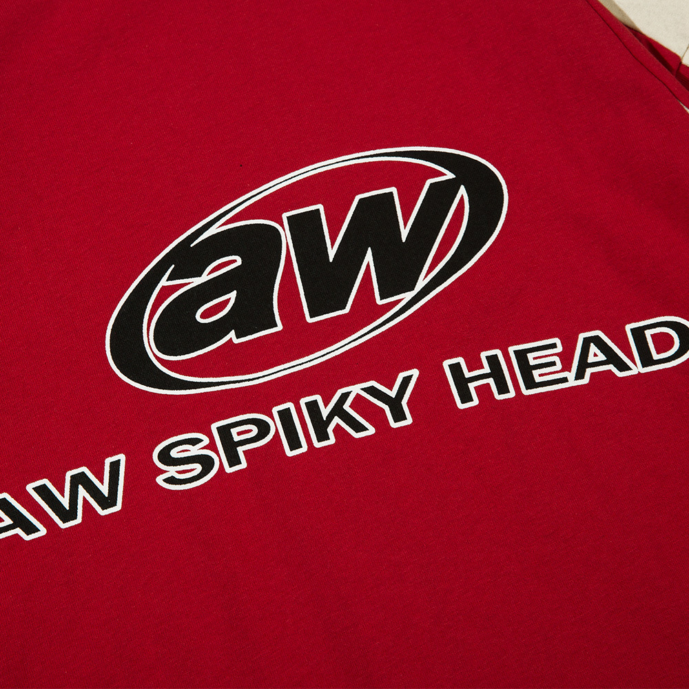 美式運動拼接短袖T恤女寬鬆純棉ins街潮字母情侶Tee