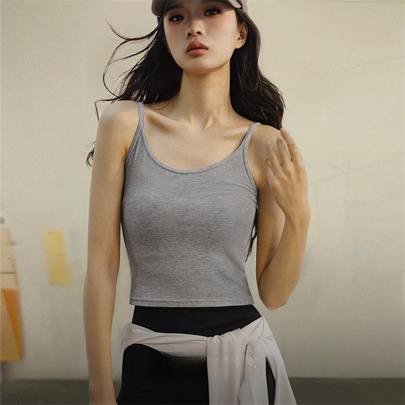 馬登女裝 針織細帶背心復古辣妹純色吊帶內搭打底無袖外穿上衣夏女