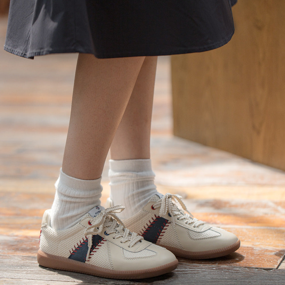 馬登女裝 復古棒球德訓鞋小白鞋運動小眾板鞋休閒鞋