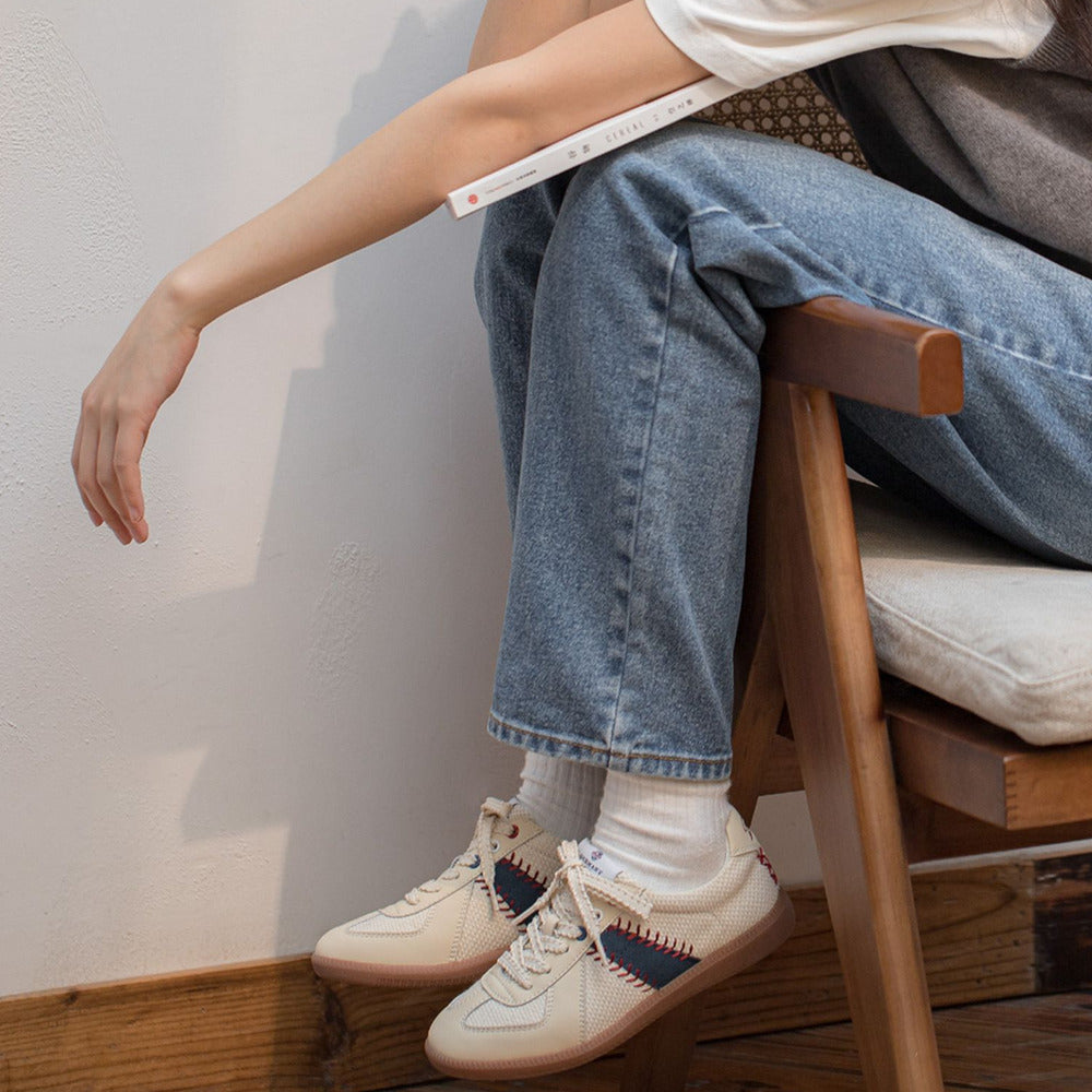 馬登女裝 復古棒球德訓鞋小白鞋運動小眾板鞋休閒鞋