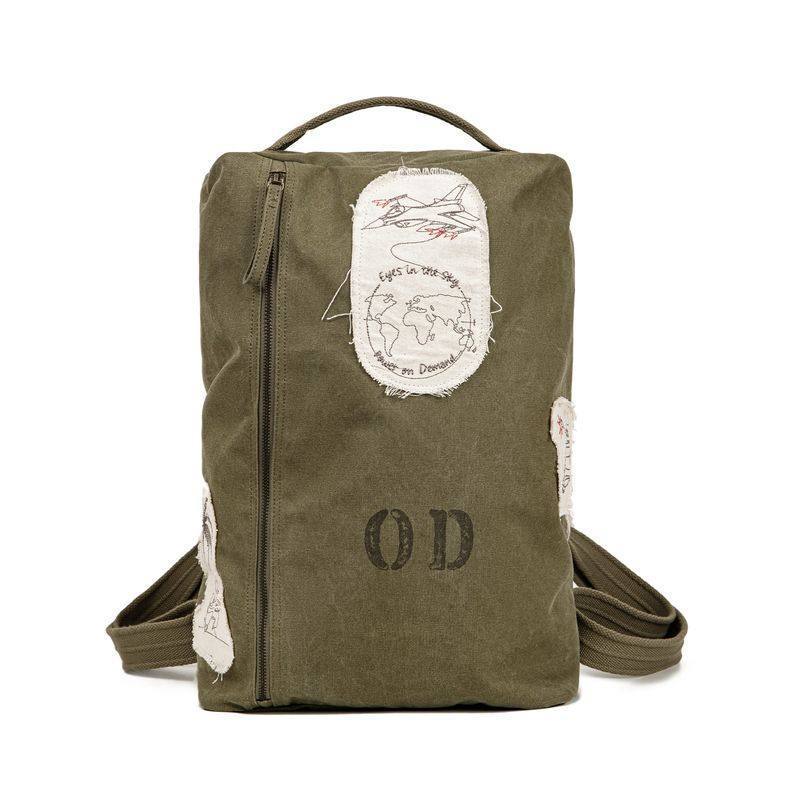 馬登女裝 美式戶外復古水桶包大容量電腦包結實耐用雙肩旅行輕便背包