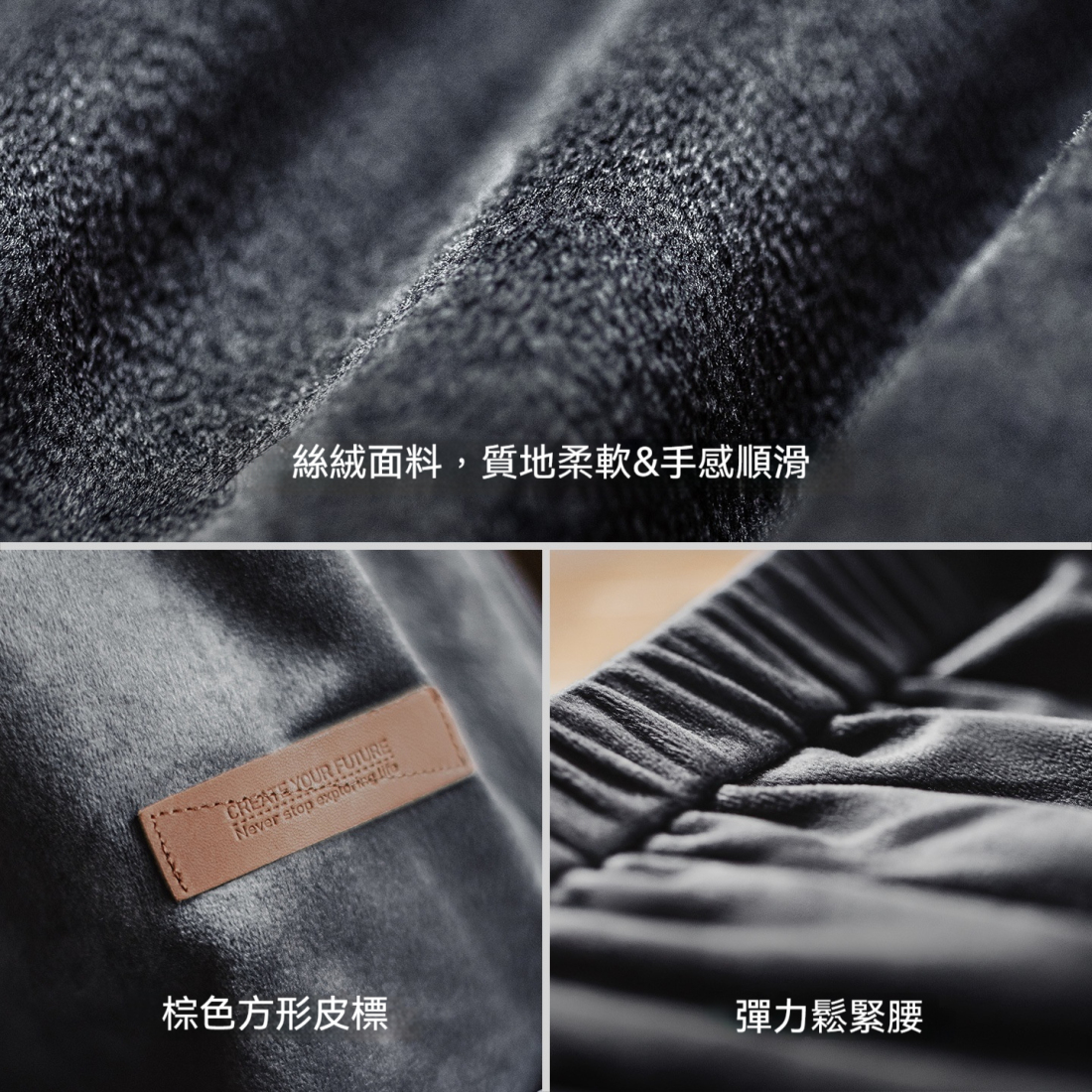 馬登女裝 復古絲絨灰色鬆緊腰垂墜感A字中長款針織半身傘裙子秋冬季