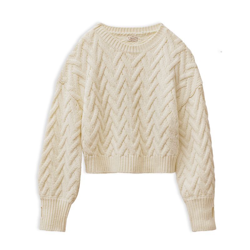 馬登女裝 美式阿蘭絞花毛衣復古麻花針織衫休閒長袖內搭毛衫厚冬季