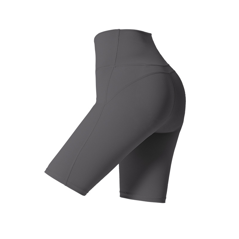 夏季涼感運動排汗健身騎行褲高腰提臀外穿打底五分瑜珈短褲