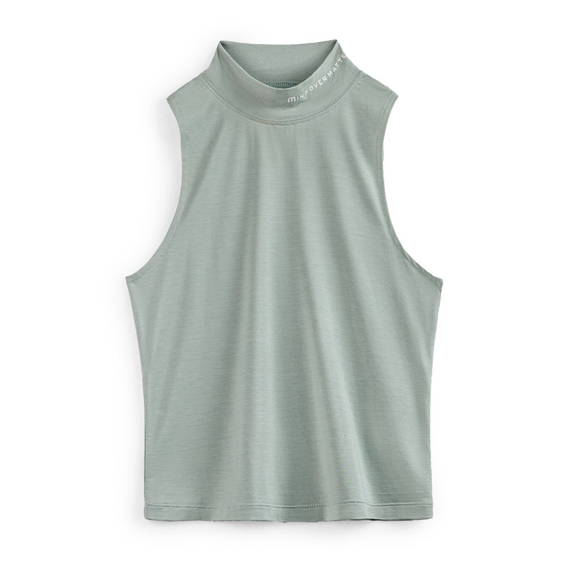 馬登女裝 半高領工字背心辣妹基礎打底遮副乳外穿上衣內搭女夏