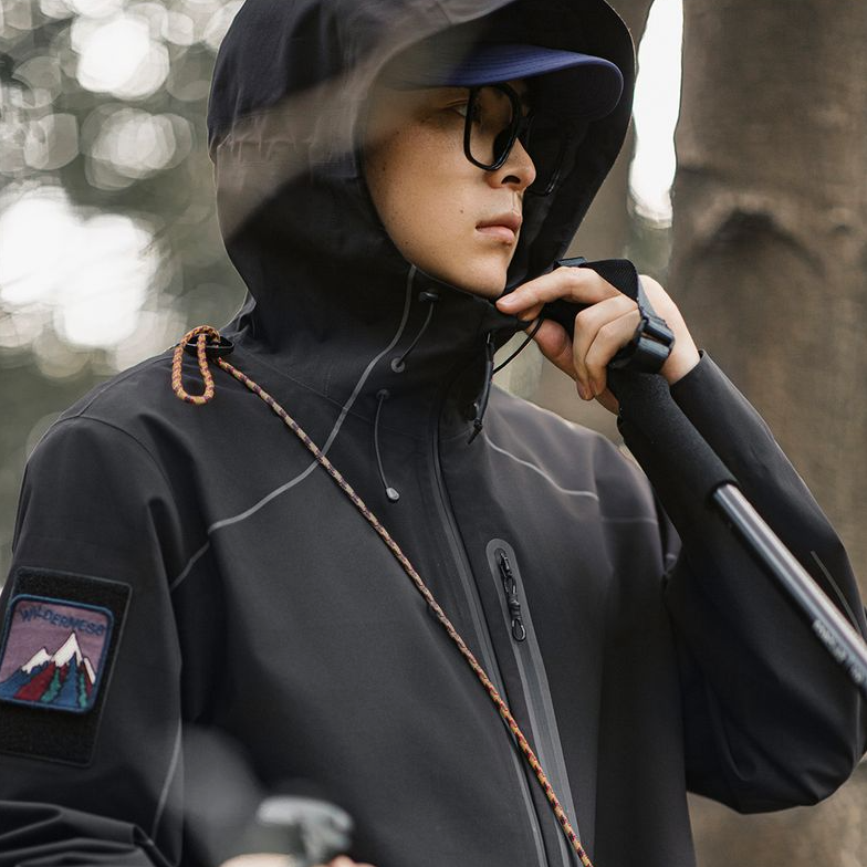 馬登工裝 美式機能反光夾克外套戶外耐磨連帽登山服男秋季